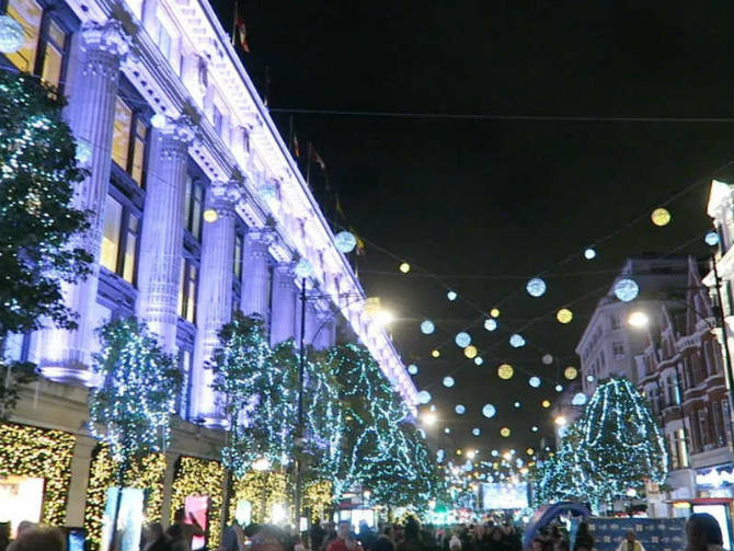Oxford Street Λονδίνο Χριστούγεννα 