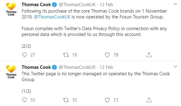 Thomas Cook new social media