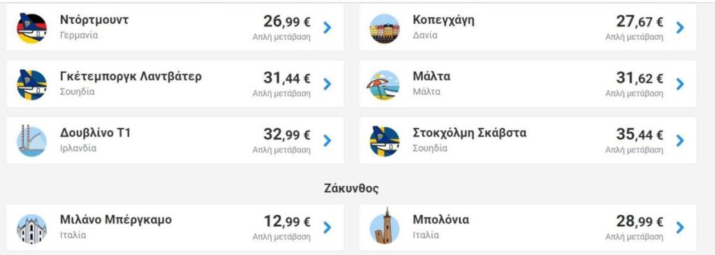 Ryanair προσφορά προορισμοί θεσσαλονίκη
