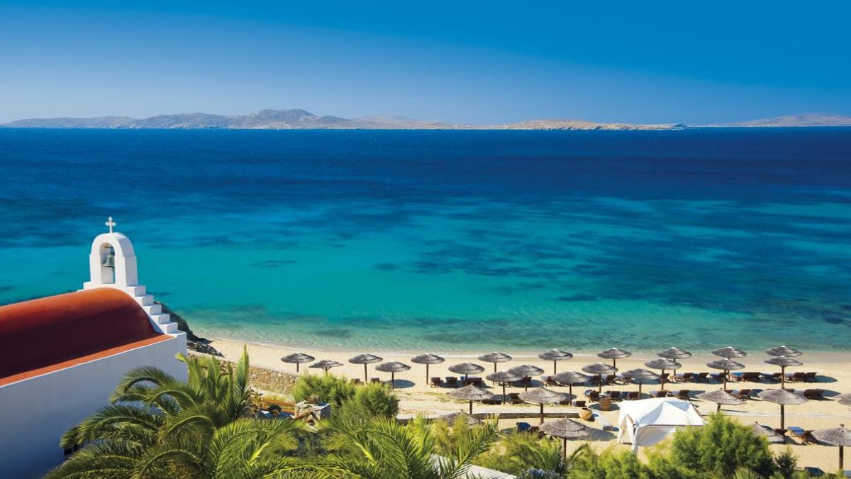 Ξενοδοχείο Mykonos Grand Hotel & Resort παραλία
