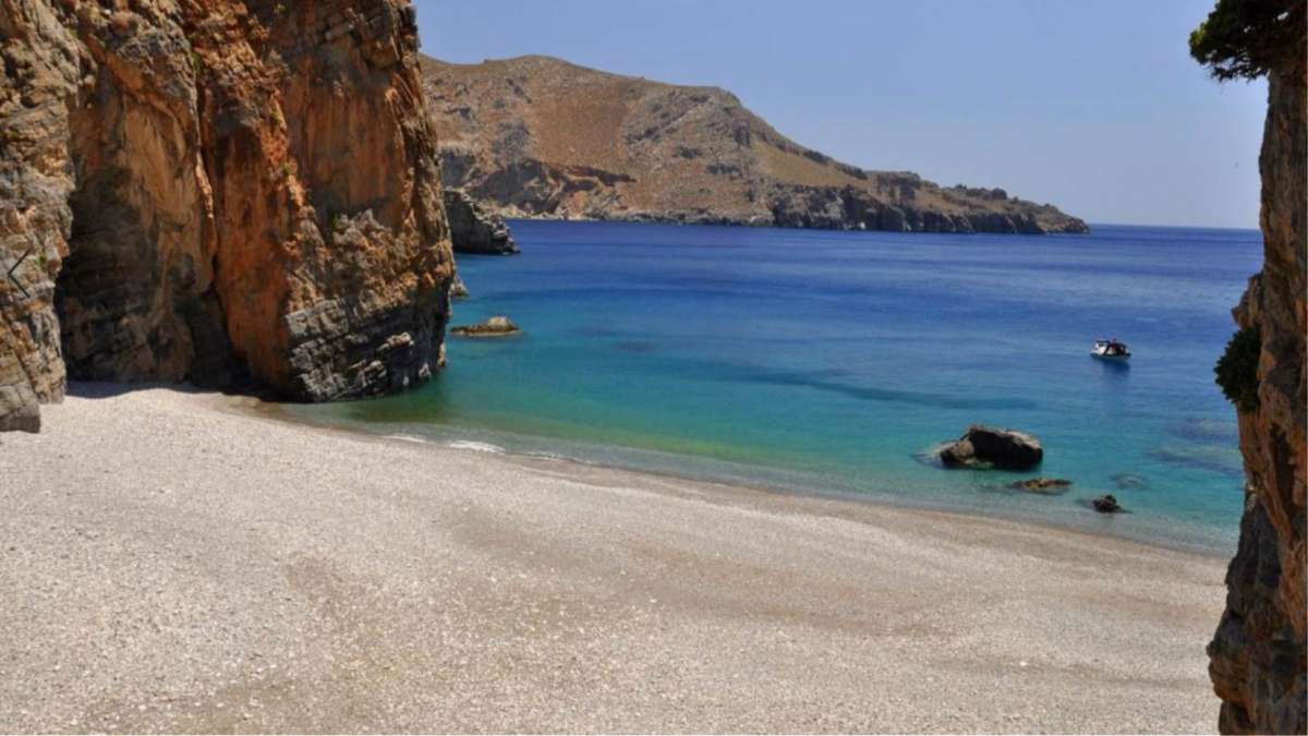 άσπρη παραλία Ηράκλειο κρήτης