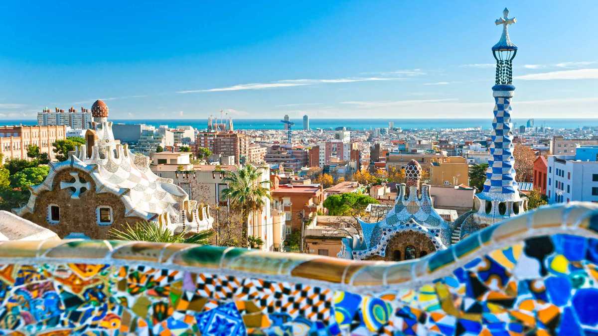 βαρκελώνη Ισπανία πανοραμική πόλης