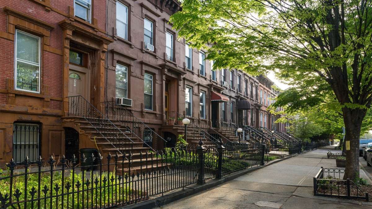 Bedford-Stuyvesant, Νέα Υόρκη κοντιονό σπίτια όμορφες γειτονιές