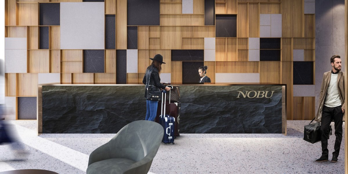 Nobu luxury ξενοδοχείο στη Βαρσοβία του De Niro lobby