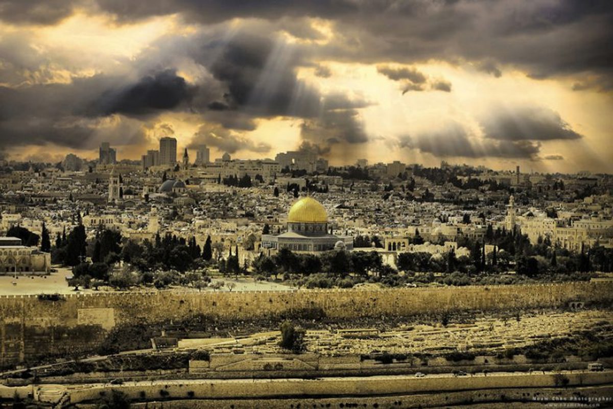 Ιερουσαλήμ πόλη με γοητεία υπέροχες φωτογραφίες μακρινές λήψεις
