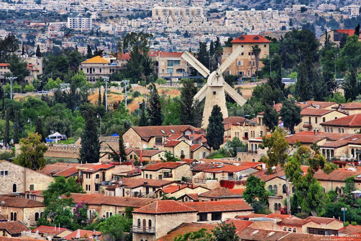 Ιερουσαλήμ πόλη με γοητεία υπέροχες φωτογραφίες με παραδοσιακά σπίτια
