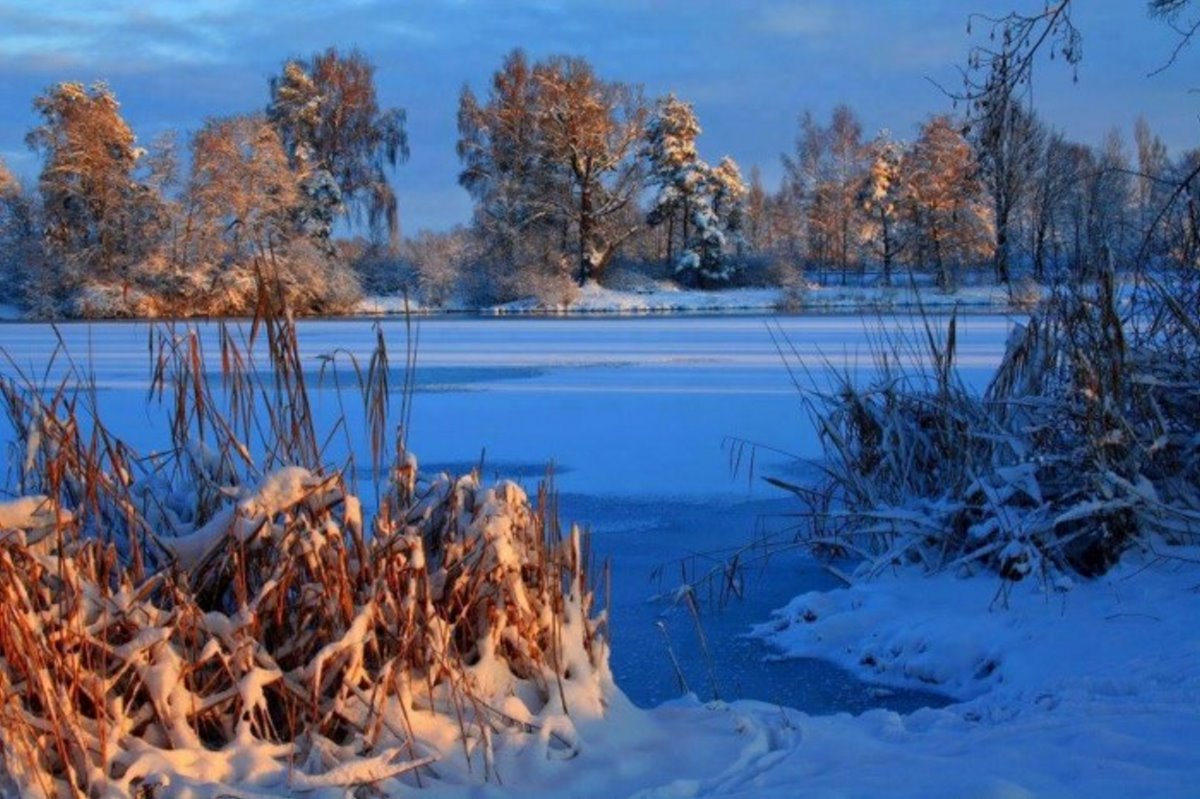 Νευροκόπι Σιβηρία χιόνια στη φύση και παγωμένη λίμνη