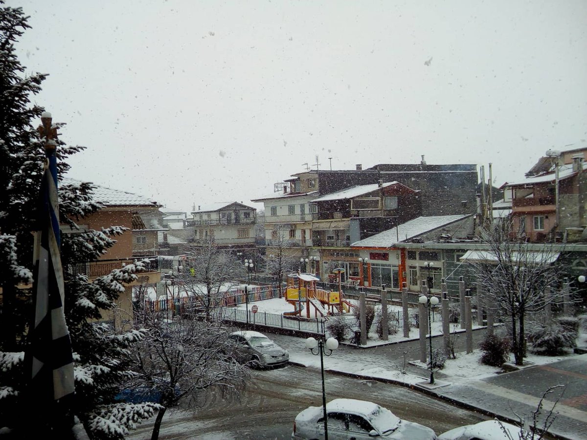Νευροκόπι Σιβηρία χιόνια μέσα στην πόλη