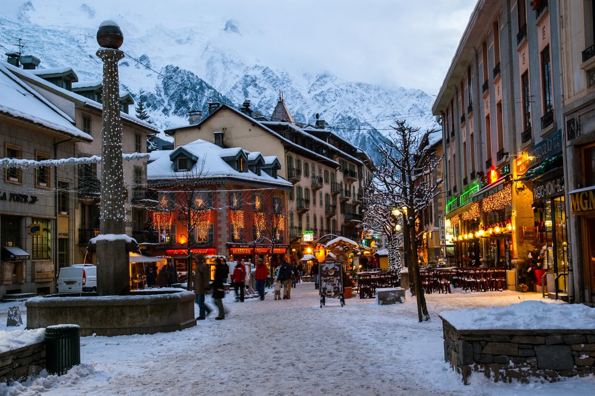 Το χιονισμένο Chamonix στη Γαλλία