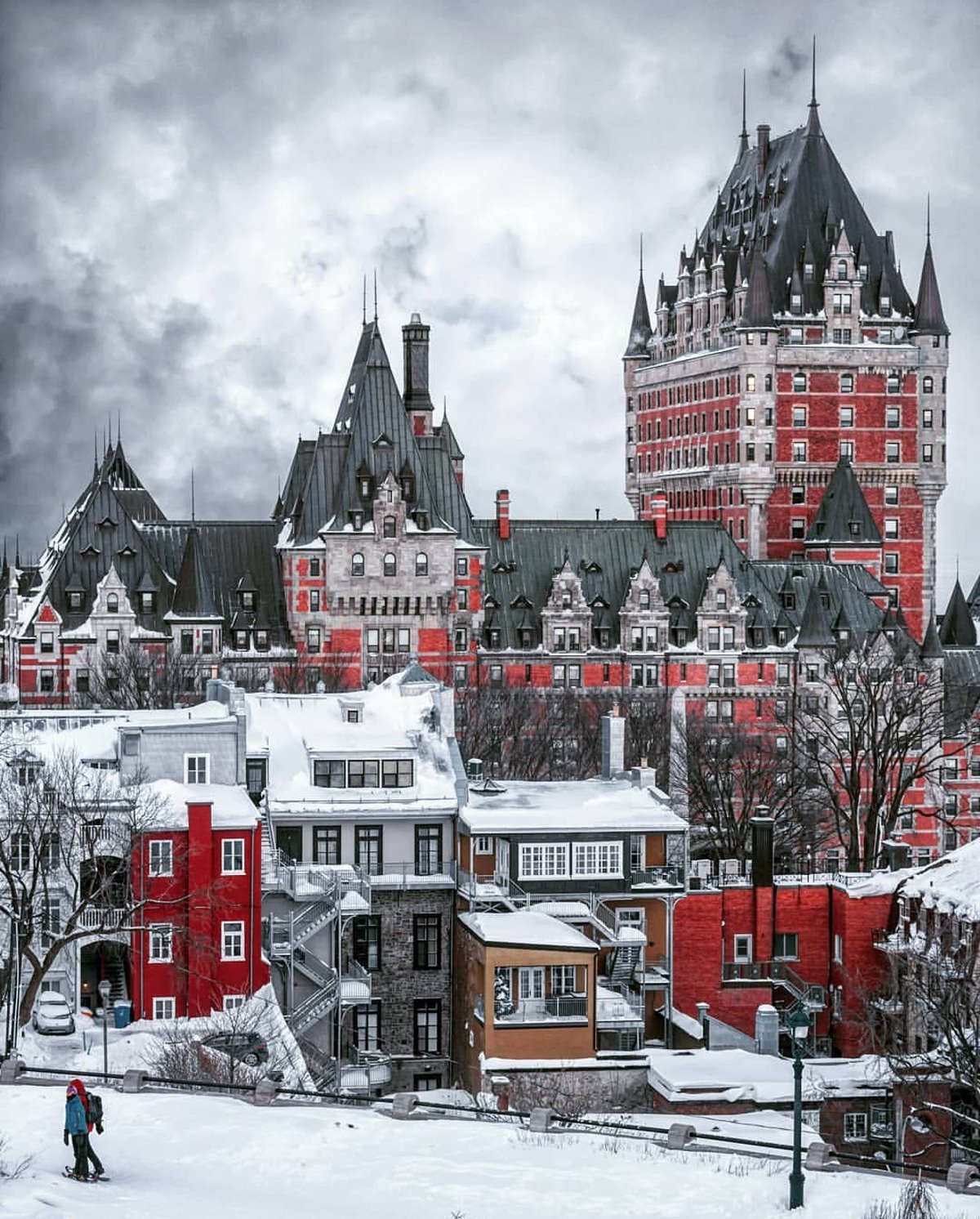 Χιονισμένο κεμπέκ στον Καναδά