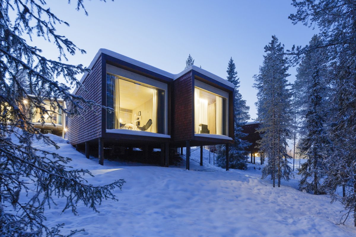 Arctic Tree House Hotel στα χιόνια