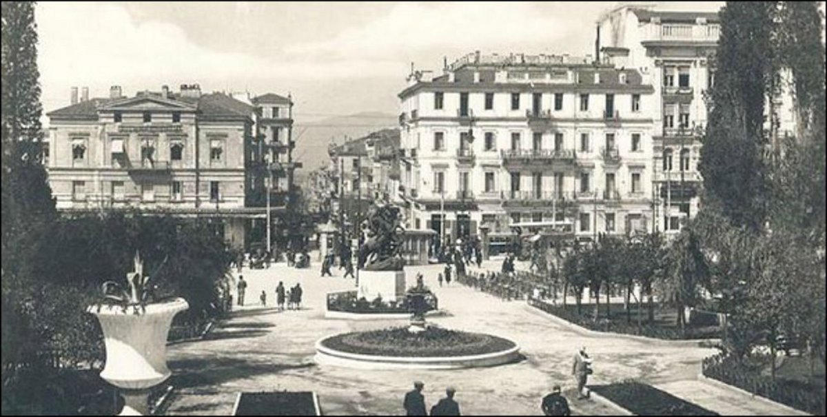 παλιά αθήνα πλατεία συντάγματος συντριβάνι