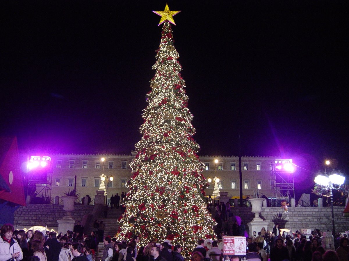 Χριστουγεννιάτικο δέντρο αθήνα 2005