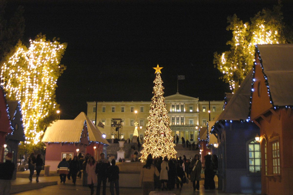 Χριστουγεννιάτικο δέντρο αθήνα 2006