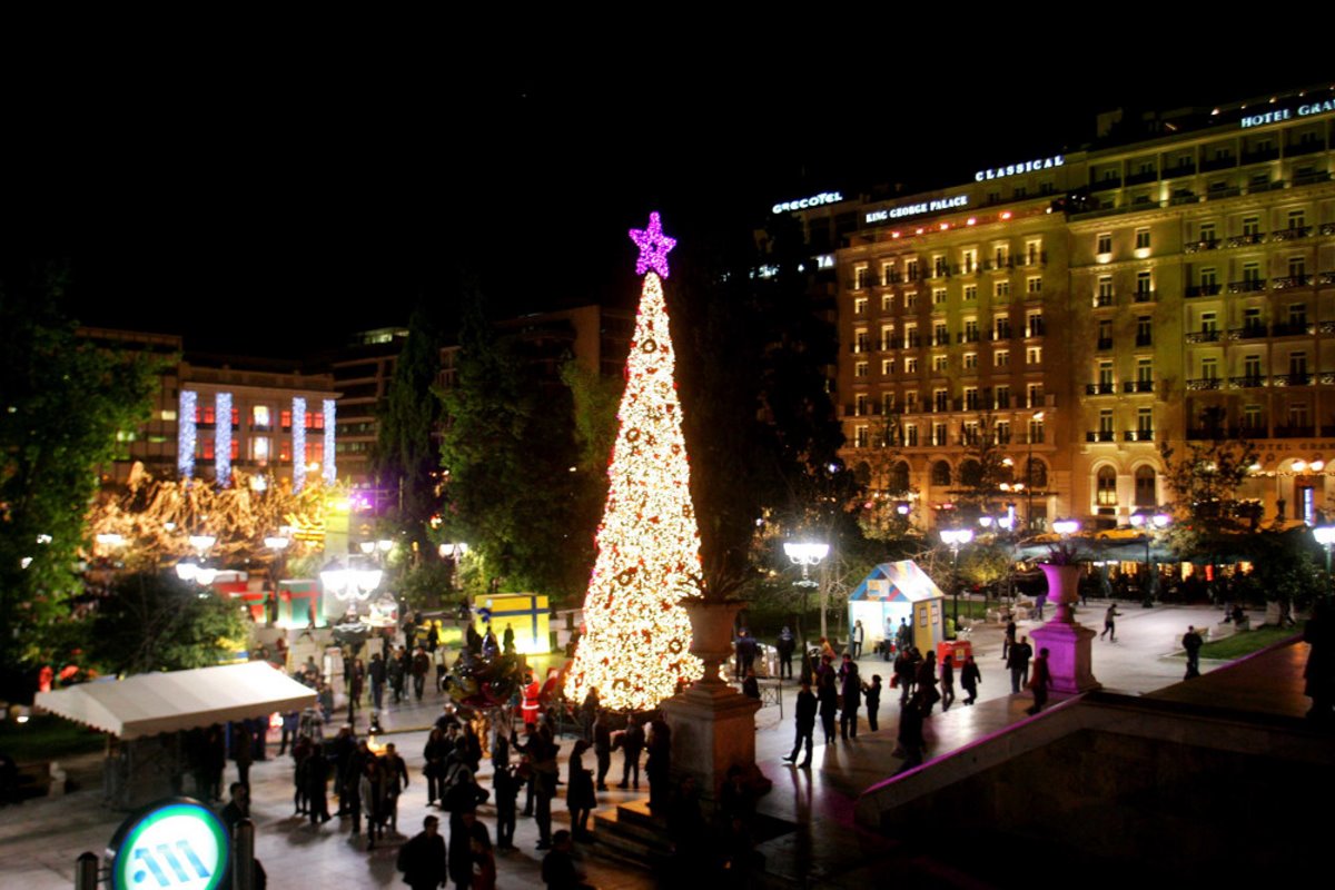 Χριστουγεννιάτικο δέντρο αθήνα 2009