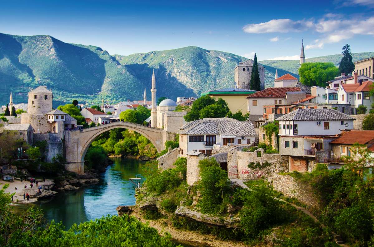 Μόσταρ,  Βοσνία και Ερζεγοβίνη, πανοραμική εικόνα