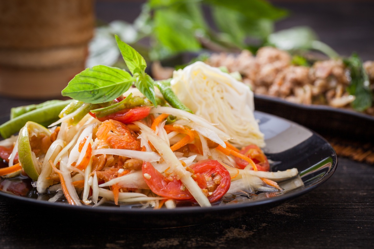 Thai papaya salad, Som Tum σαλάτα από την Ταϊλάνδη