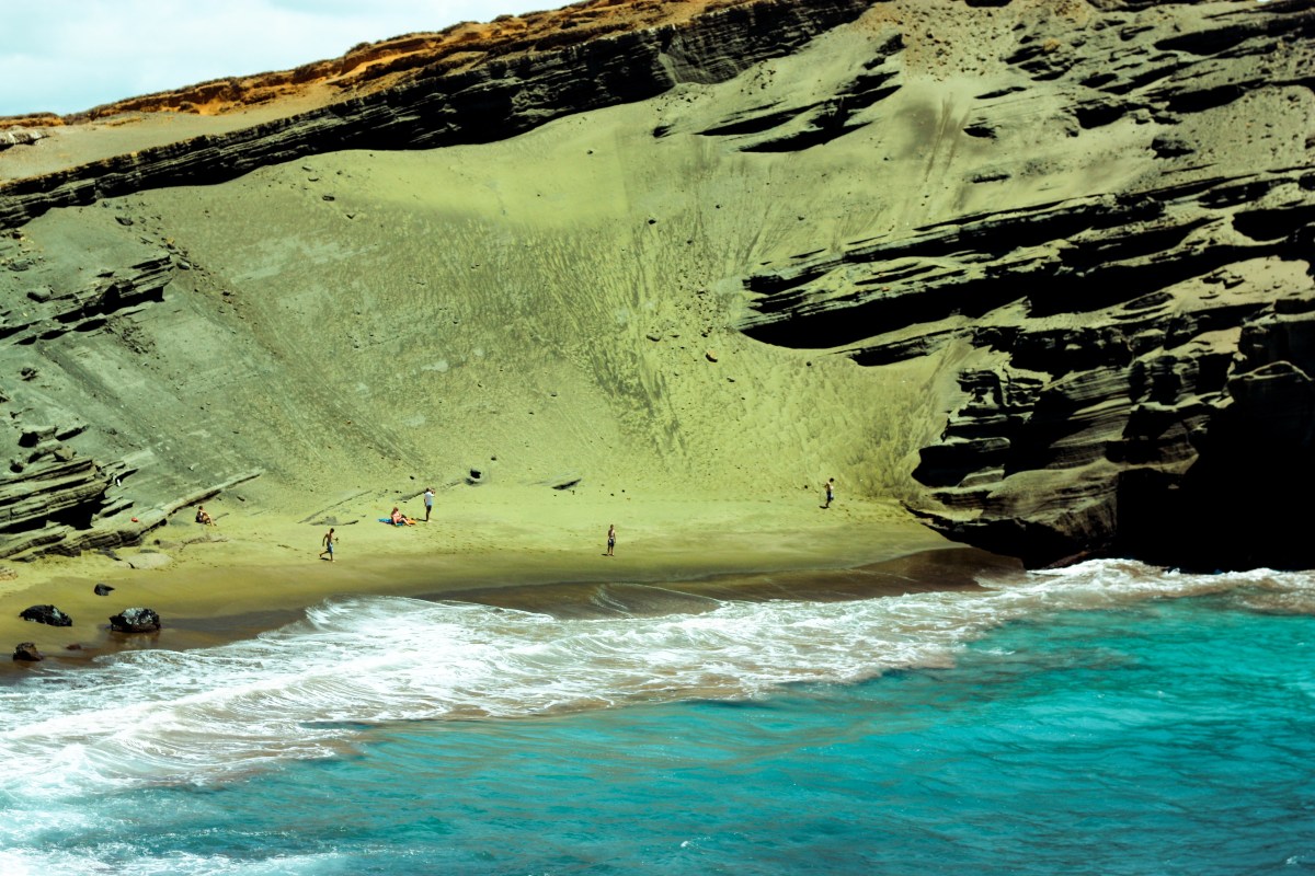 Papakōlea Green Sand Beach, Χαβάη