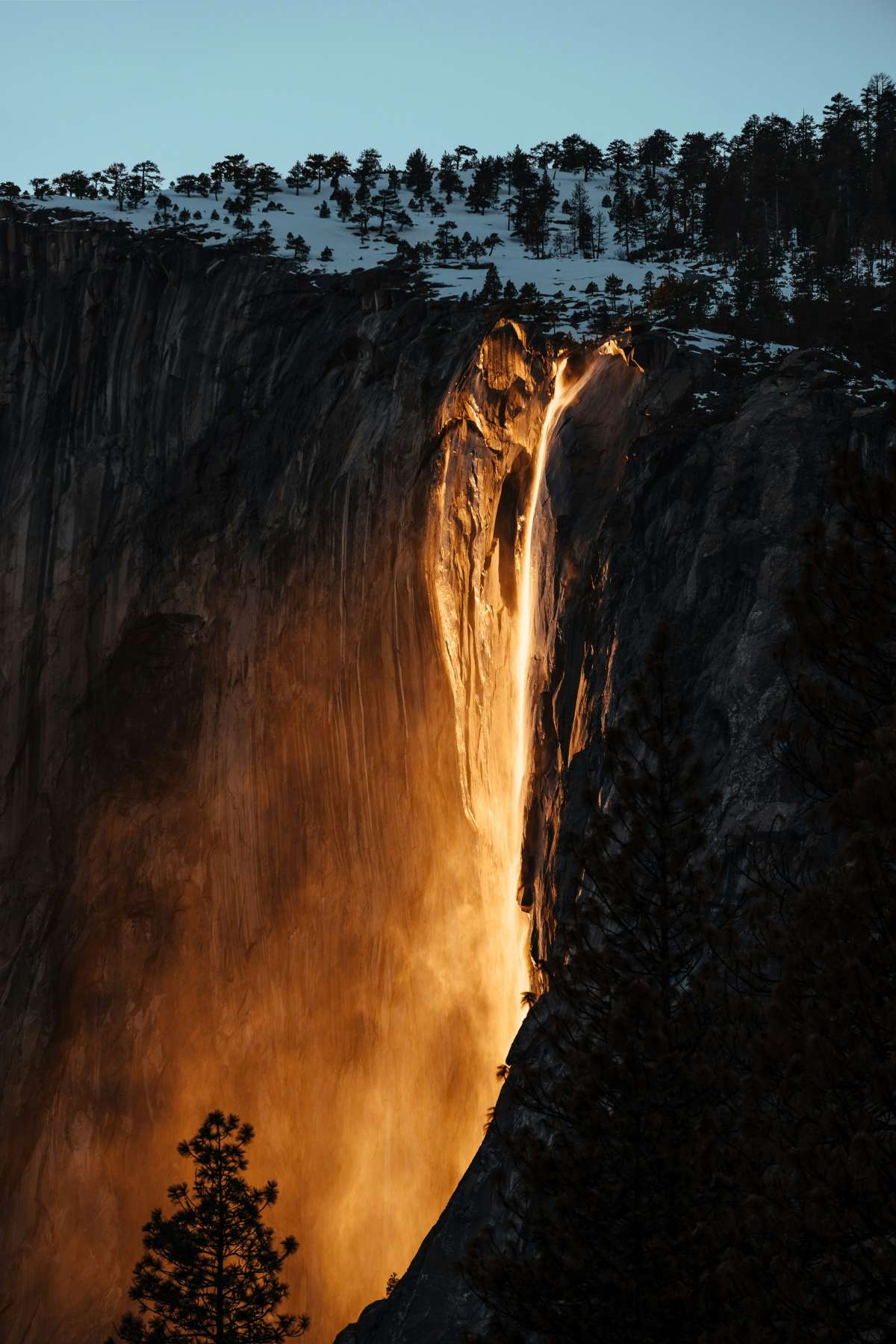 Yosemite Firefall, Horsetail Falls, Καλιφόρνια, ΗΠΑ