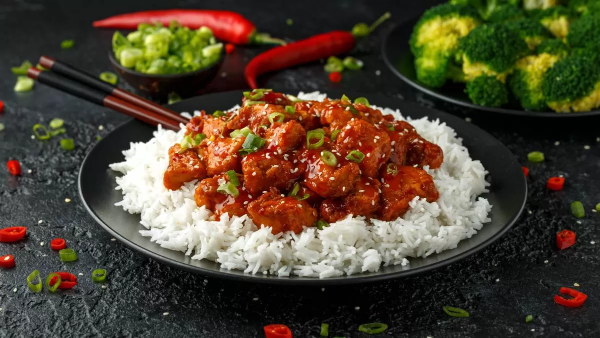 general tso's chicken αμερικανική κουζίνα