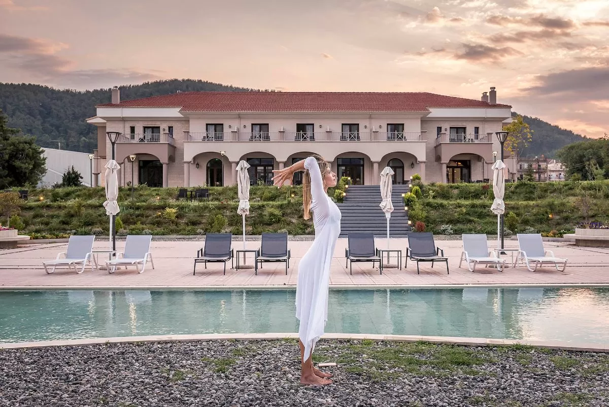 Lake hotel yoga