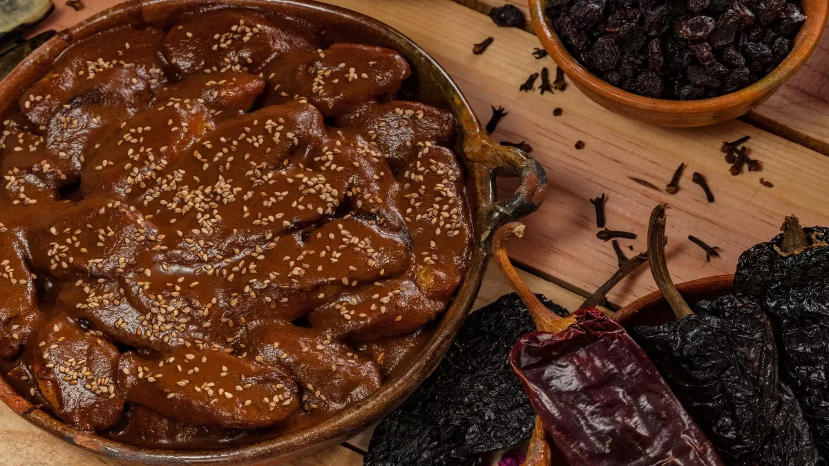 Mole poblano μεξικανό φαγητό