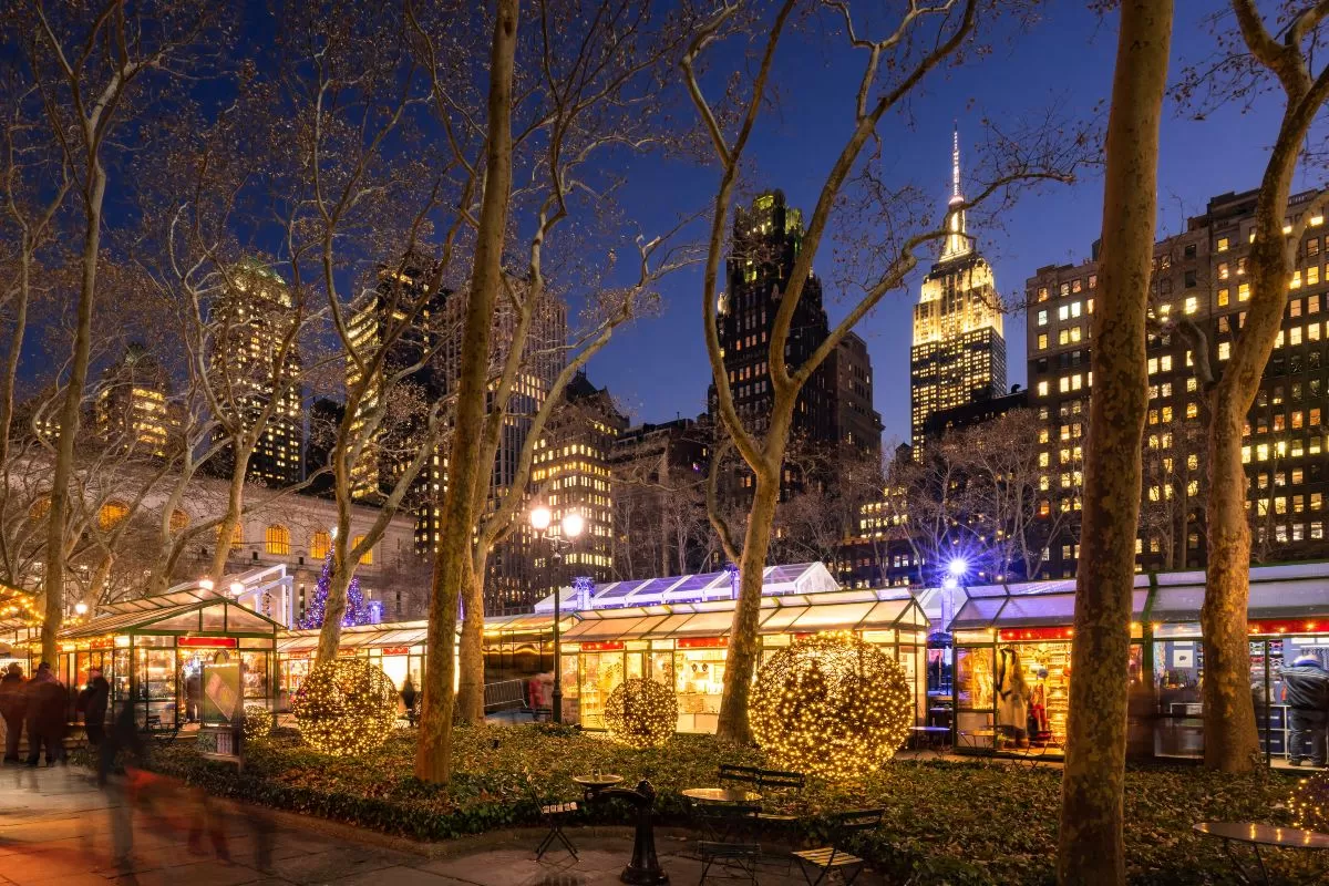 Χριστουγεννιάτικη Αγορά στο Bryant Park Winter Village 